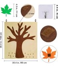 Diy Kids Activity Fall Tree Craft Kit Felt Fall Tree Board W  52 Pcs Detachable 
