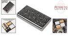 Metal Cigarette Case Wallet With Watch Credit Card Holder Security Men Women    
