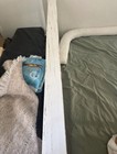 White Wooden Baby Cradle Convertible To A Toddler Bed  White Color 