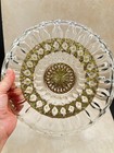 Vintage 1960s Culver Valencia 22k Gold   Green Diamond  Plate Mcm