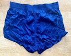 1940s Red  White   Blue Rawlings Satin Basketball Track Gym Shorts Sz Medium