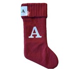 Target Wondershop Knit Monogram Christmas Stocking Red Initial Letter A-y Nwt