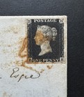 Great Britain Qv 1d Black Plate 6 On Cover To Cambridge  From Royston