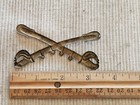 Civil War Us Army Cavalry Regiment Officer Campaign Hat Cap Badge L  k   
