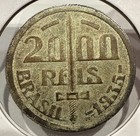 1935 2000 Reis Brazil 2000r Silver Coin - Au Detail