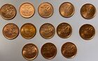 2000 - 2012 Canada 13 Penny Lot 1 Cent High Grade Penny Collection - Last Year