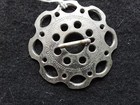 Fur Trade Era Engraved Brooch   Vintage  trade Silver  Pendant   Pe-0525 08817