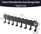 Key Holder Hooks Organizer Hanger Rack Wall Mounted With 8 Hooks  Adhesive Key H