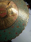 Vtg 100 Year 1981-2080 Perpetual Circular Brass Calendar On Stand  saudi Arabia 
