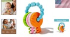 Silicone Baby Teething Keys  Safe Chew Toy For 3-18  - Perfect Easter Gift