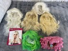 6 Pc Costume Wig Lot California Costumes Target Adult Pink Green