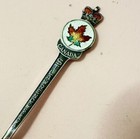 Vintage Sterling Silver Souvenir Spoon Canada Saint Lawrence Seaway Enamel