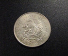 Mexico 1953 25 Centavos Silver Unc Coin