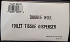 6 Quantities  2501 Self-locking Double Roll Toilet Paper tissue Dispenser  New