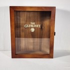 Glenlivet 3 Bottle Display Presentation Box Case Wood Barrel Liners Acrylic Vtg