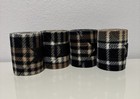 Horse Size Polo Wraps Set Of 4 In Caramel Brown Plaid For Riding And Training
