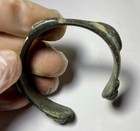Viking Norse Bronze Open Cuff Arm Ring 800-1000 Ad Authentic Ancient Artifact