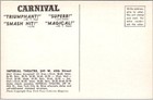 1961 Broadway Play   Nyc Advertising Postcard Carnival   Imperial Theatre Unused