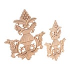 1pc Wood Applique Unpainted Onlays Trims Diy Furniture European Style Ornamenet