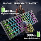 60  Wireless Gaming Keyboard Mouse With Ergonomic 61 Key Rainbow Mechanical Feel