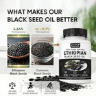 1-3 Pack Ethiopian Black Seed Oil Softgels 4 64  Thymoquinone Gluten-free