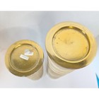 Le Salama Visby Carved Mango Wood Pillar Holders Handcrafted - Set Of 2 Callout