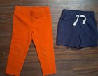 Gymboree   Cat   Jack 18-24m Leggings   Shorts Lot Orange blue Elastic Waist
