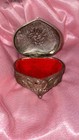 Vintage Heart Shaped Trinket  Jewelry Box   Made In Japan  1960s-1970s