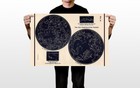 Star Map Constellation Diagram Science Astronomy Wall Art Home - Poster 20x30