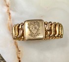 Antique Vtg 1940s Pitman Keeler American Queen Ww2 Sweetheart Expansion Bracelet