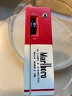 Vtg Marlboro Cigarette Am Transistor Radio With Box  Ear Phone Works    Clean   