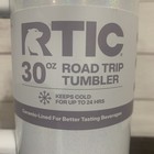 Rtic 30oz Ceramic Lined Road Trip Tumbler Leak Resistant Straw Lid White Glitter