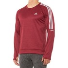 Adidas Men s Sweatshirt Pullover Shirt Large Red Athletic Reflective Climawarm