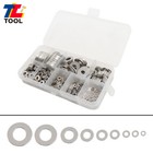 600 Pcs 304 Stainless Steel Flat Washer Washers Assortment Set Value Kit