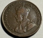          1923 Canada One Cent  King George V     Circulated     Scarce Date     