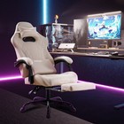 Gaming Chair With Footrest And Massage Lumbar Support  Ergonomic Computer Gamer