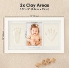 Baby Hand And Footprint Kit - Clay Handprint Keepsake Frame  Newborn Nursery Pic
