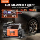 Vevor Heavy Duty Air Compressor 7 06cfm 150psi Portable Tire Inflator Air Pump