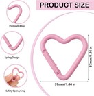 Carabiner Clip 30 Pcs Random Colors Cute Carabiner Keychain Spring Clips  Key