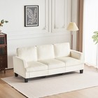 84  Corduroy Sofa 3 Seater Sofa With Extra Deep Seats  Comfy Upholstered Couch F
