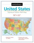 Rand Mcnally Signature Edition U s  Wall Map - Folded