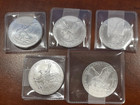Lot Of 5 - 2023 Silver Eagles - Each 1oz   999 Fine Silver
