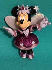 Disney Park Fairy Princess Minnie Mouse Christmas Ornament Glittered Rare New