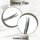Embroidery Scissors Stainless Steel 4 5  Curved Tips For Fine Stitching   Sewing