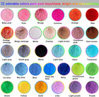 160 Pieces Pom Pom Keychain Fluffy Pom Balls Faux Fur Pom Pom Keychain With Tass