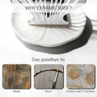 Napkin Holder For Table ceramic Base wipe-clean silver Decorative Stand
