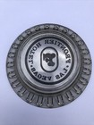 Vtg Frontier Hotel Las Vegas Advertising Ash Tray Smoke Glass Ruffled Edge
