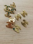  10  Pieces   20 Mm Designer Stamped Chanel Button Replacement Gold Tone 