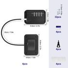 4 Pcs Refrigerator Door Locks W  Combination  Easy Install Adhesive Freezer Lock