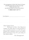 Silver Star Resort   Casino - Choctaw  Ms - Pair Paper Casino Guest Charge Cards